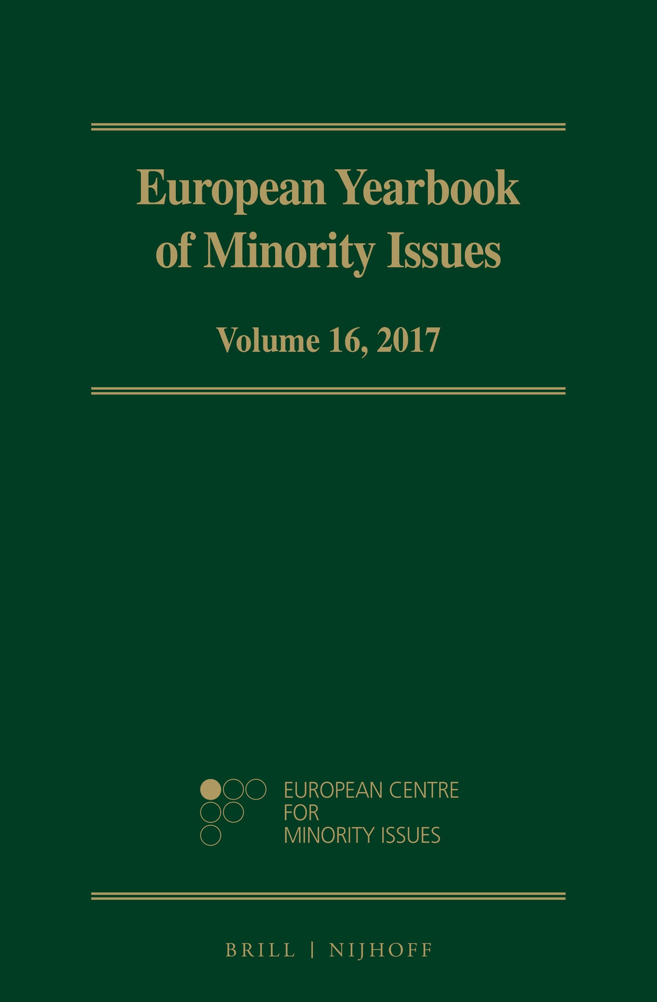 European Yearbook of Minority Issues, Volume 16 (2017)